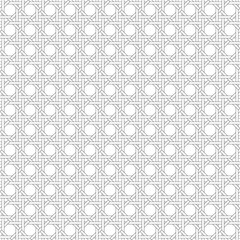 seamless black line caning weave pattern