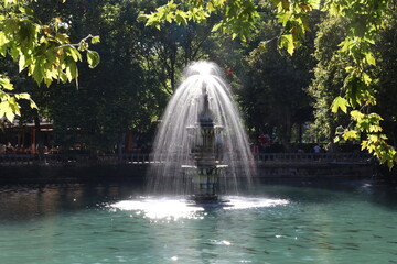 Sticker - fountain in the park