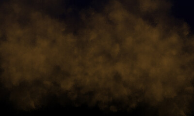 chocolate fog or smoke on dark space background