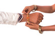 © Dip Photography - Indian festival Raksha Bandhan, Raakhi on hand, Sister tie Rakhi as symbol of intense love for her brother.