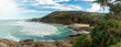© nicolas - Panoramic Scenic View of Coastline on Sunshine Beach in Noosa, Queensland, Australia. Nature Concept