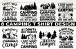 camping bundle t shirt design 