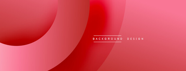 Wall Mural - Abstract overlapping lines and circles geometric background with gradient colors