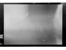 Real Scan Of Empty 6x7 Medium Format Film Snip, Medium Format Film Material On White Background, Retro Photo Placeholder.