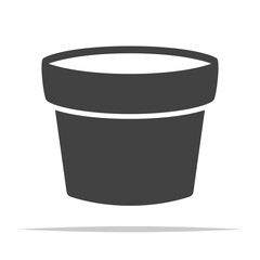 Wall Mural - plant pot icon vector isolated