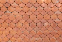 Brown Terra Cotta Roof Tiles Texture And Background Seamless