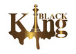golden text: black king