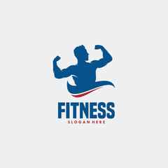 Canvas Print - Fitness sport gym Logo design