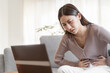 © KMPZZZ - Flatulence young asian woman, girl hand in stomach ache, suffer from food poisoning, abdominal pain and colon problem, gastritis or diarrhoea. Patient belly, abdomen or inflammation, concept.