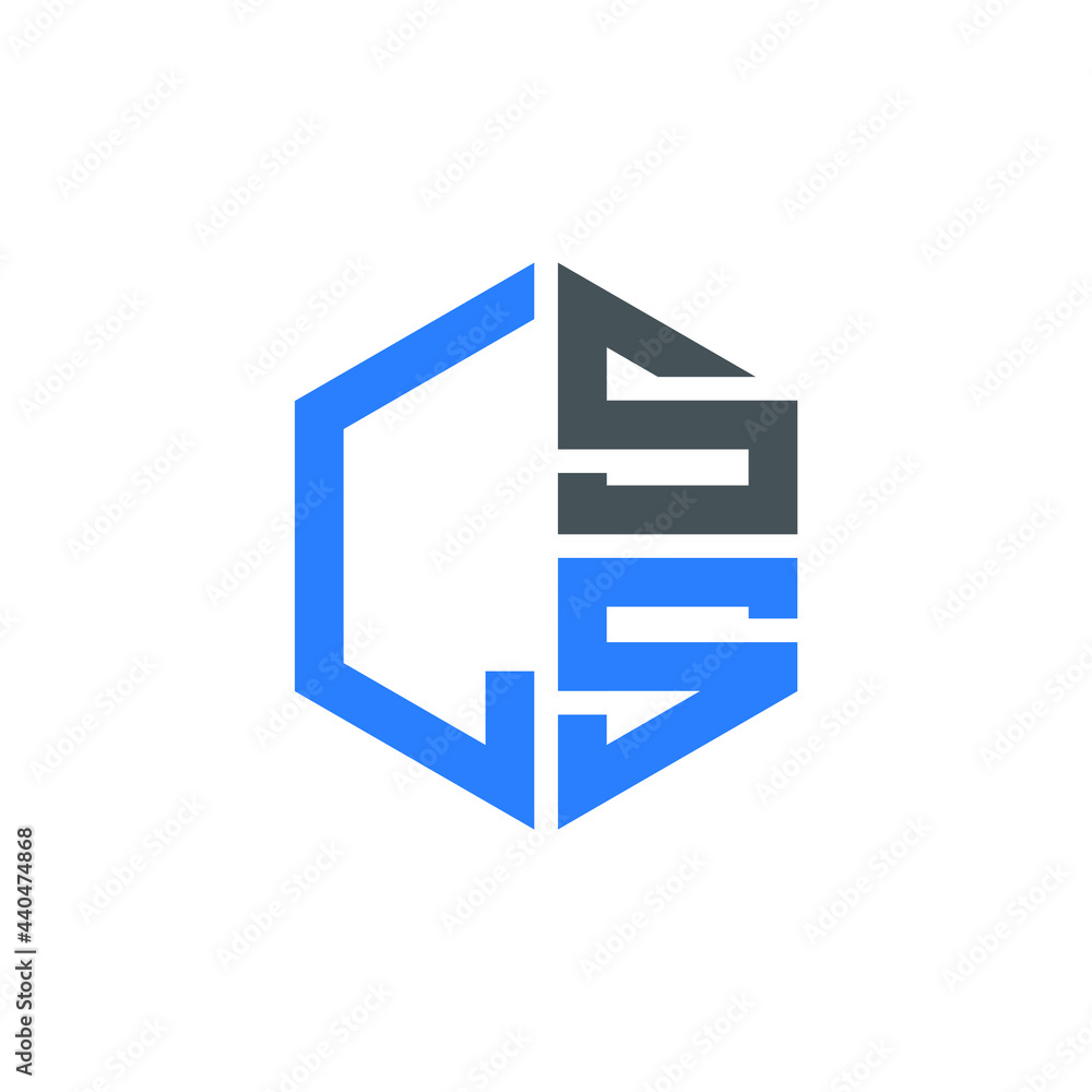 LSS logo LSS icon LSS vector LSS monogram LSS letter LSS minimalist LSS triangle LSS hexagon Unique modern flat abstract logo design