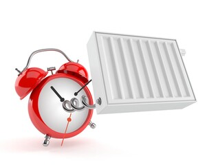 Poster - Radiator with alarm clock