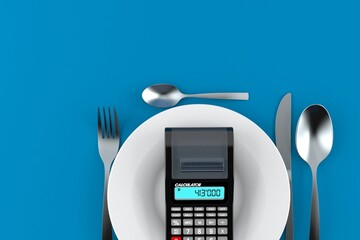 Poster - Meal with calculator