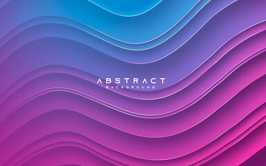 Canvas Print - abstract modern background gradient color wavy light and shadow decoration