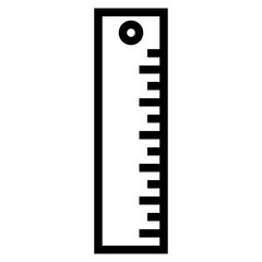 Wall Mural - ruler outline style icon