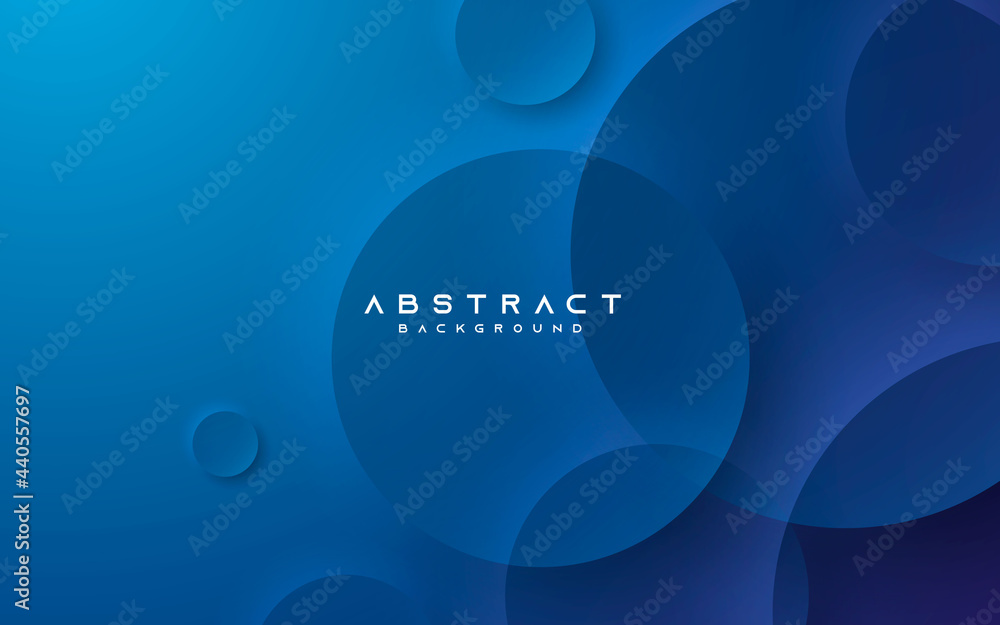 Blue abstract background elegant circle shape - obrazy, fototapety, plakaty 