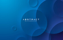 Blue Abstract Background Elegant Circle Shape