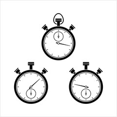 Wall Mural - Stopwatch Icon, Timer, Handheld Timepiece Manual Timer Clock