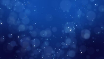 a particle shining like a blue sea. gradient background with loop playback
