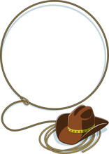 Wild West Lasso And Cowboy Hat