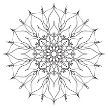 Mandala Vector Illustration With Transparent Background