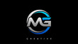 MG Letter Initial Logo Design Template Vector Illustration