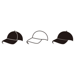 Cap set, icon vector logo design