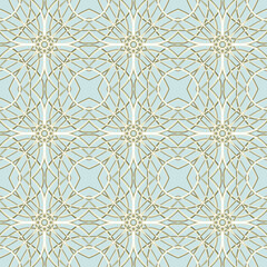  Seamless Golden Ornamental Pattern