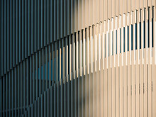 Metal Pattern Architecture Detail Modern Building Facade Shade Lighting