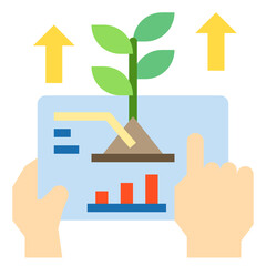 Wall Mural - plants flat icon