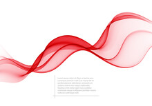 Abstract Red Waves Background Vector Abstract Red Background Wave Design Element.