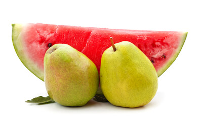 Poster - Watermelon with pears.