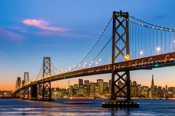 Famous Golden Gate Bridge San Francisco in California USA