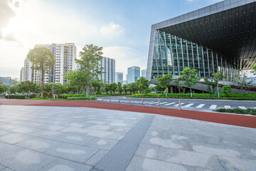 Wall Mural - Cityscape of Nansha Free Trade Zone, Guangzhou, China