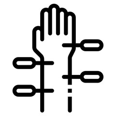 acupuncture line icon