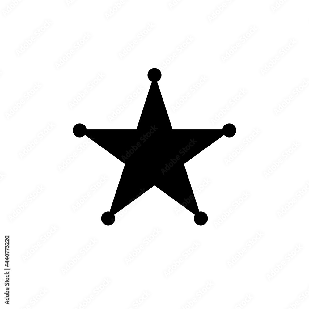 Vector De Stock 5 Point Star Badge Silhouette Icon Clipart Image vector-de-stock-5-point-star-badge-silhouette-icon-clipart-image