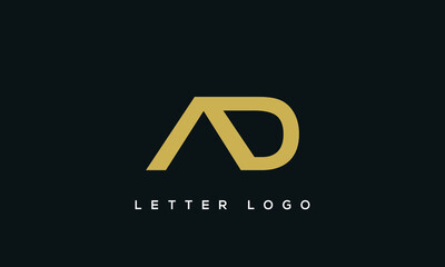 Poster - Letter A and D Logo Design Vector Logo Template