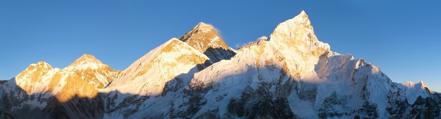 Sticker - Mount Everest evening sunset Nepal Himalayas mountains