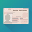 United Kingdom national identity card (flat design)