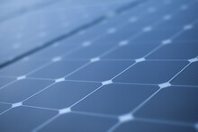 Solar Panel Cells Close Up - Alternative Energy.