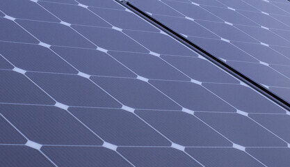 Poster - Detail of blue solar panel - photo voltaic.