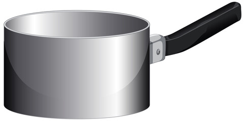 Poster - An empty saucepan with handle in cartoon style