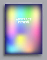 Wall Mural - Modern abstract covers. Cool gradient shapes composition, vector covers design