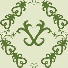 Wall Mural - illustration green vector for background