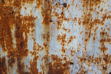 Canvas Print -  rust and oxidized metal background. Industrial metal texture.  metal template for background