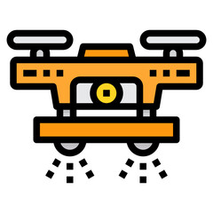 Drone filled outline icon