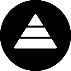 pyramid icon vector