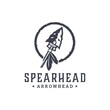 Arrowhead Spearhead Logo Design Vector Image