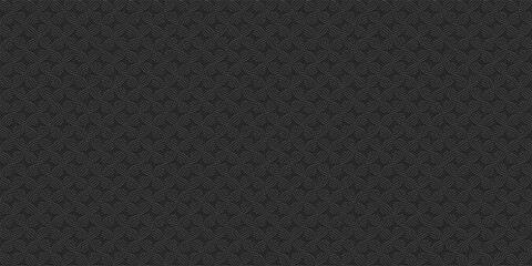 Wall Mural - black geometric striped seamless pattern,3d style
