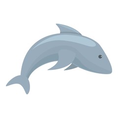 Wall Mural - Dolphin icon. Cartoon of Dolphin vector icon for web design isolated on white background