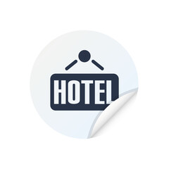 Wall Mural - Hotel Sign - Sticker